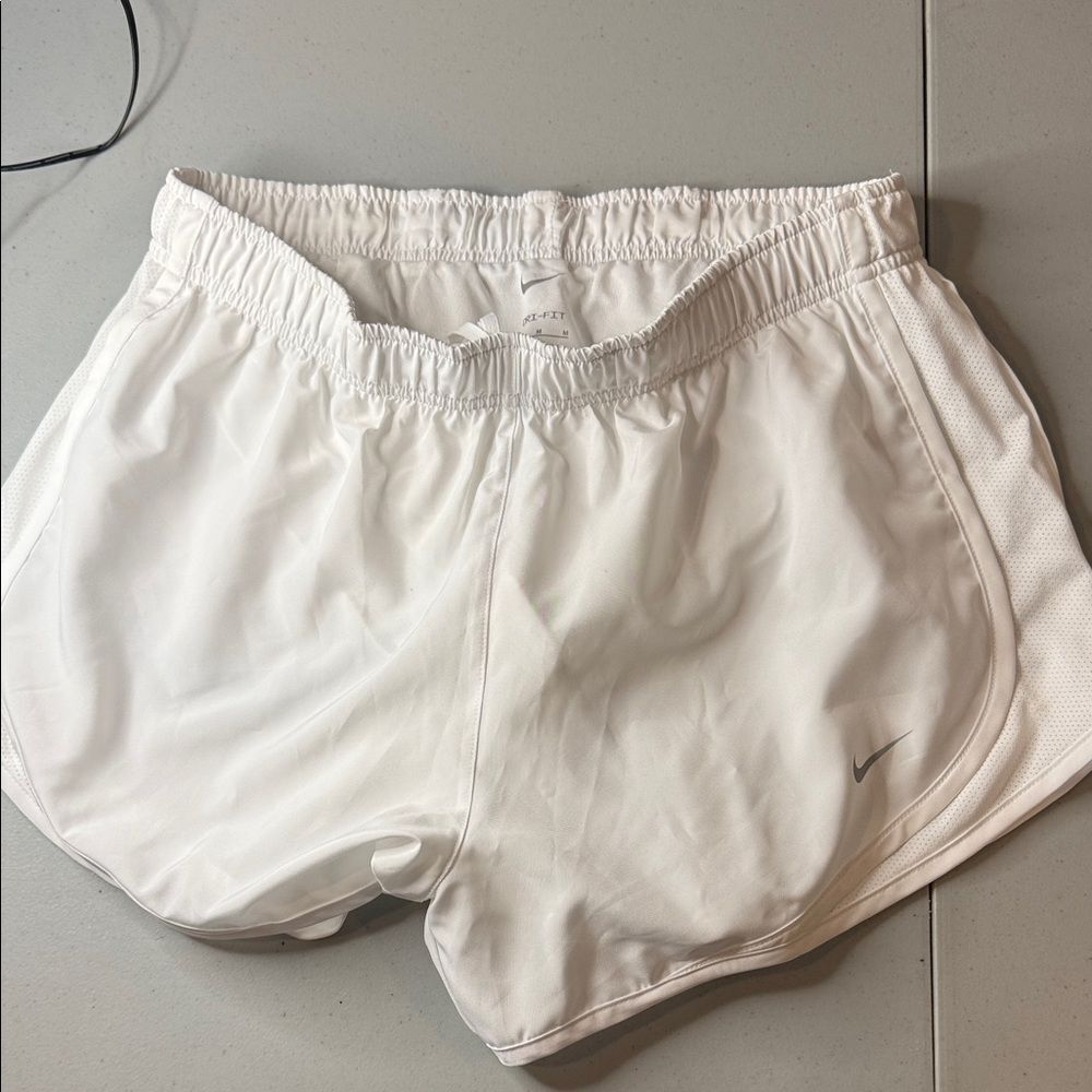 Nike Women's White Athletic Temp Shorts